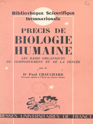 cover image of Précis de biologie humaine